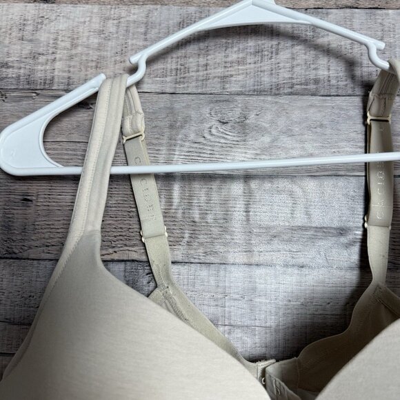 Cacique Lane Bryant Beige Lightly Lined T-Shirt Bra size 46DD - Picture 4 of 9